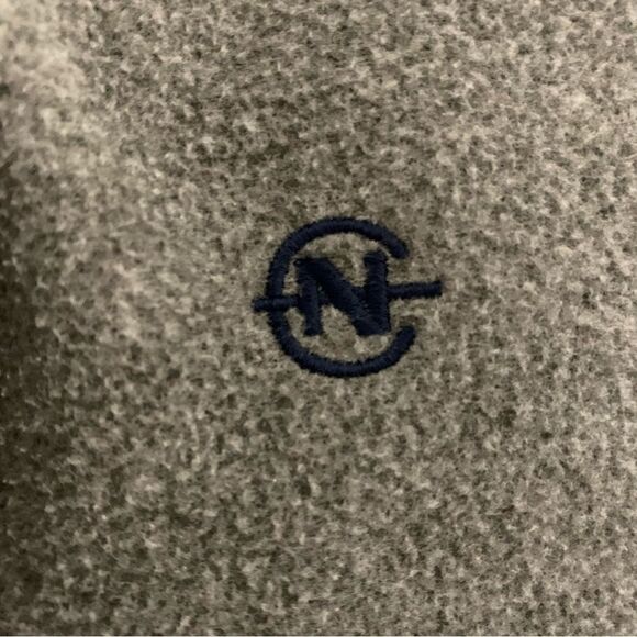 Nautica Competition 1/4 Zip Pullover Gray Fleece Men's Medium - Picture 4 of 6